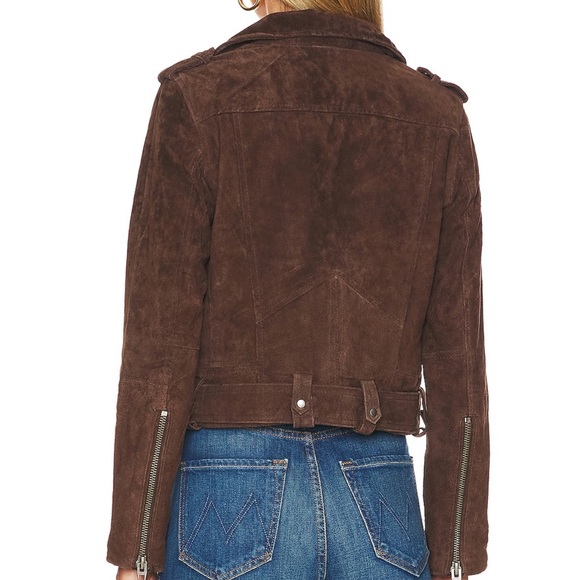 BLANKNYC Faux Suede Moto Jacket Tan - Picture 7 of 8